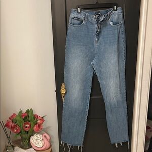 Fashion Nova Light Blue Straight Leg Jeans